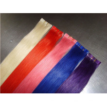 Extensiones de cabello humano brillante cinta de color claro 100% remy